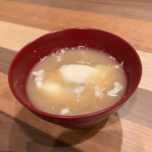 PORCHED EGG miso soup recipe