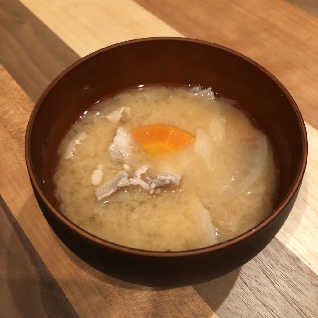 TONJIRU: pork miso soup