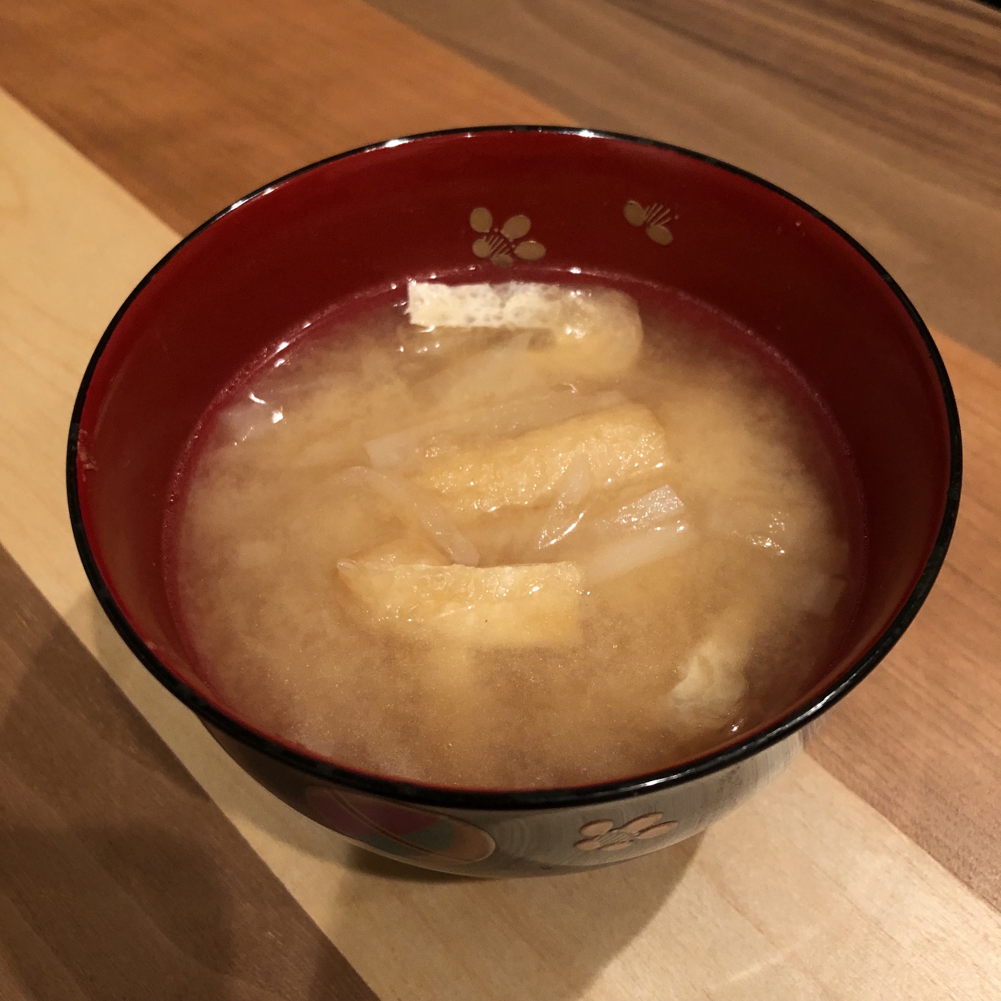 FRIED TOFU & DAIKON miso soup
