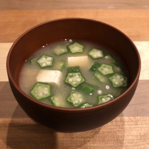OKRA miso soup recipe