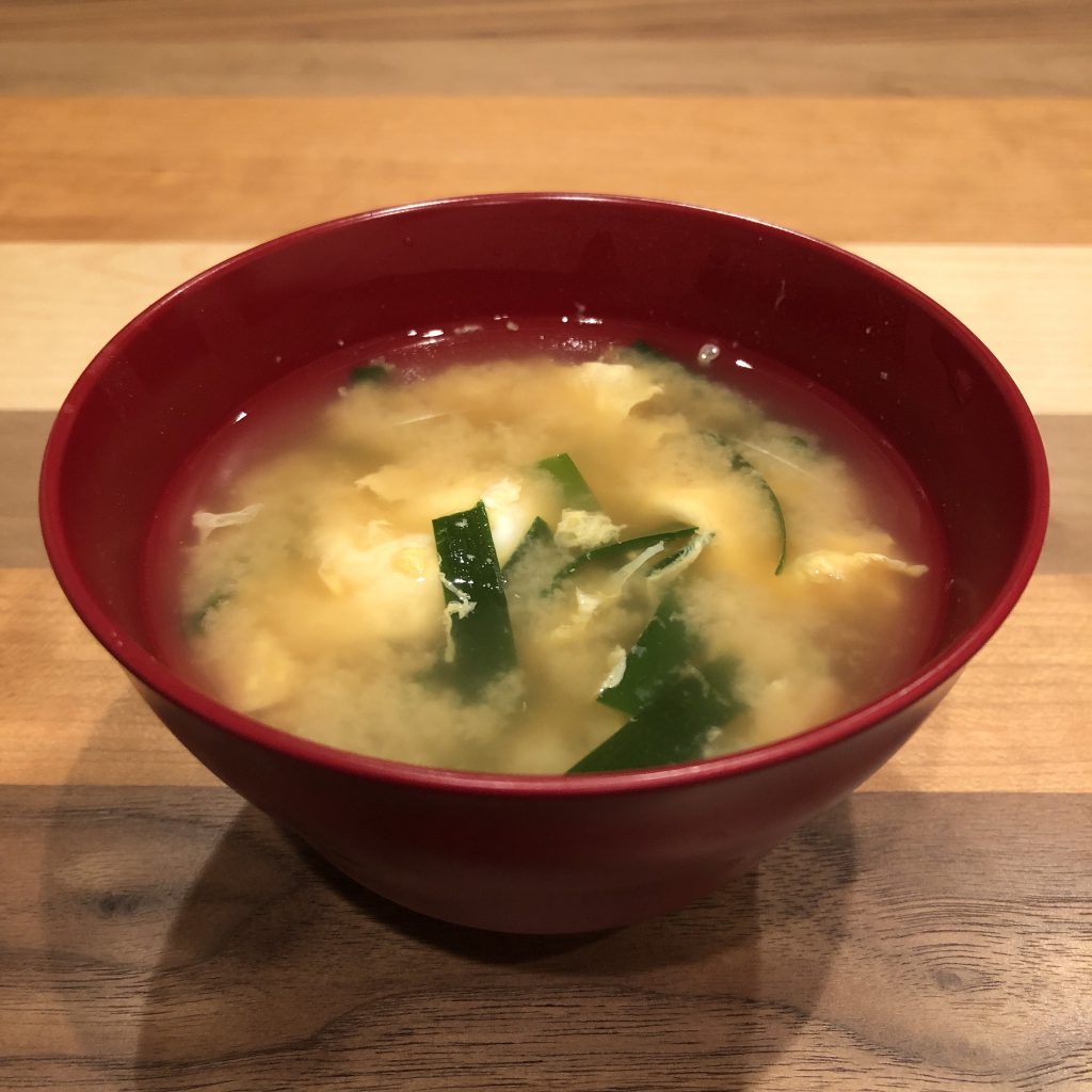EGG & CHINESE CHIVE miso soup
