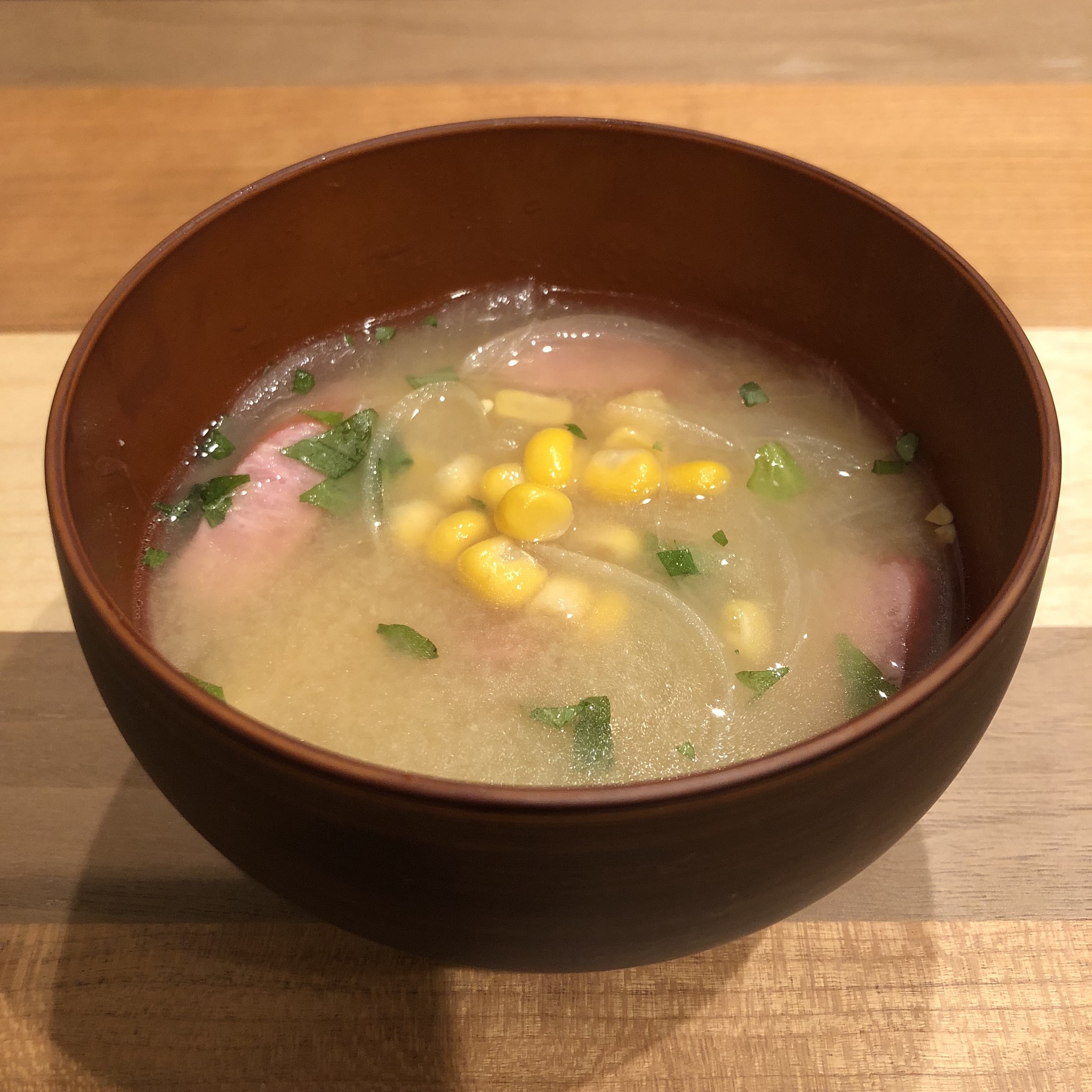 CORN miso soup