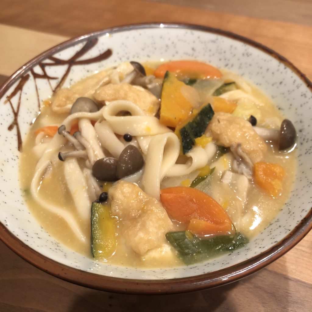 HOTO: flat noodles miso soup