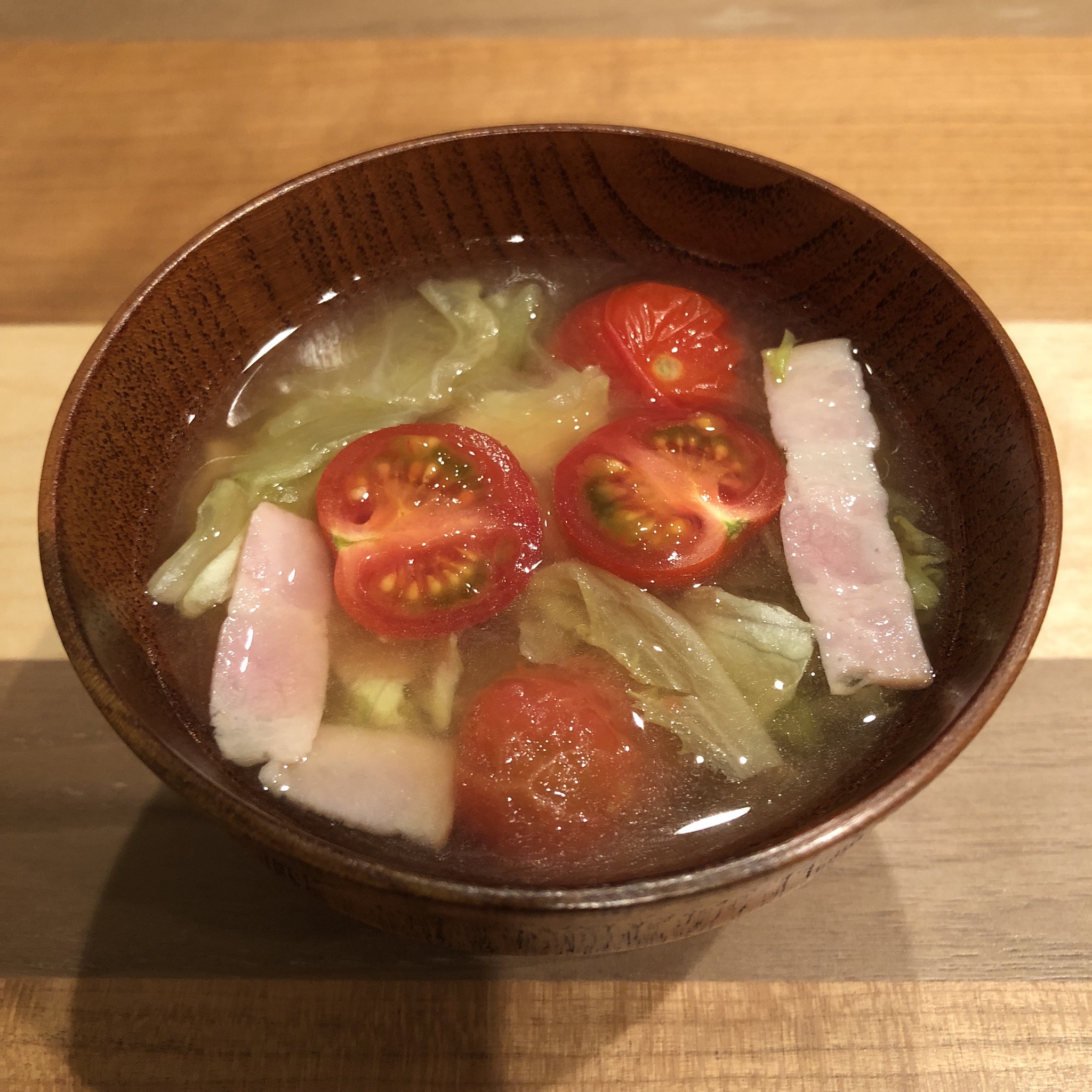 BLT miso soup