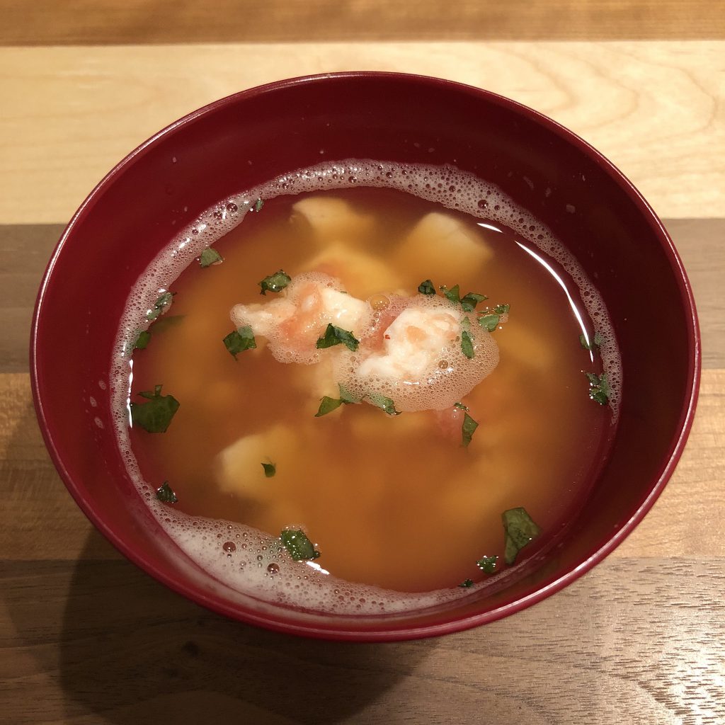 SPICY COD ROE & CHINISE YAM miso soup