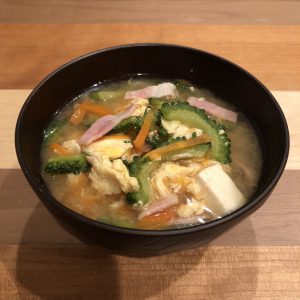 BITTER MELON miso soup recipe