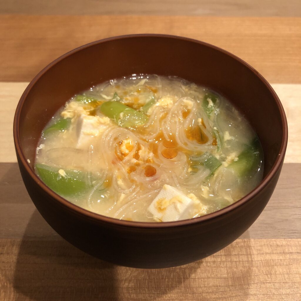 CELLOPHANE NOODLES miso soup