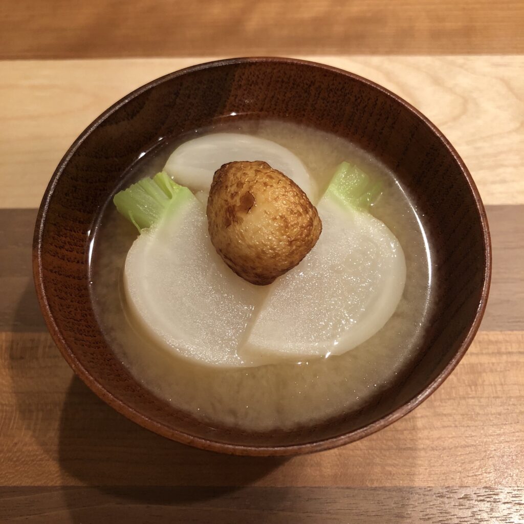 GARLIC miso soup