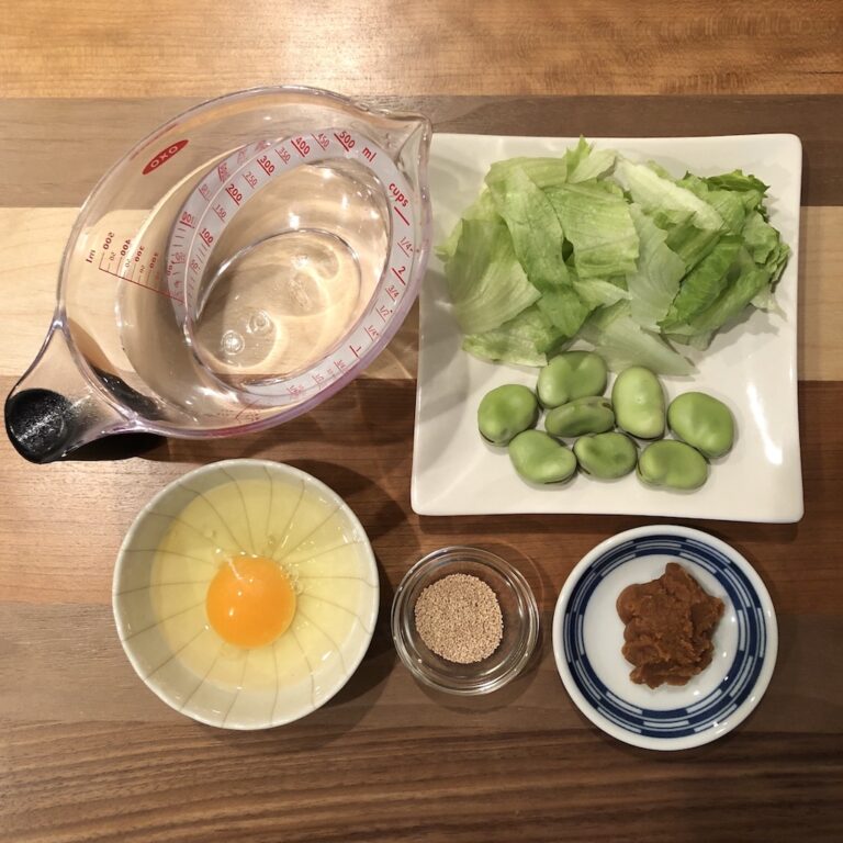 BROAD BEAN miso soup recipe JAPANESE COOKING CHANNEL & misosoup.site