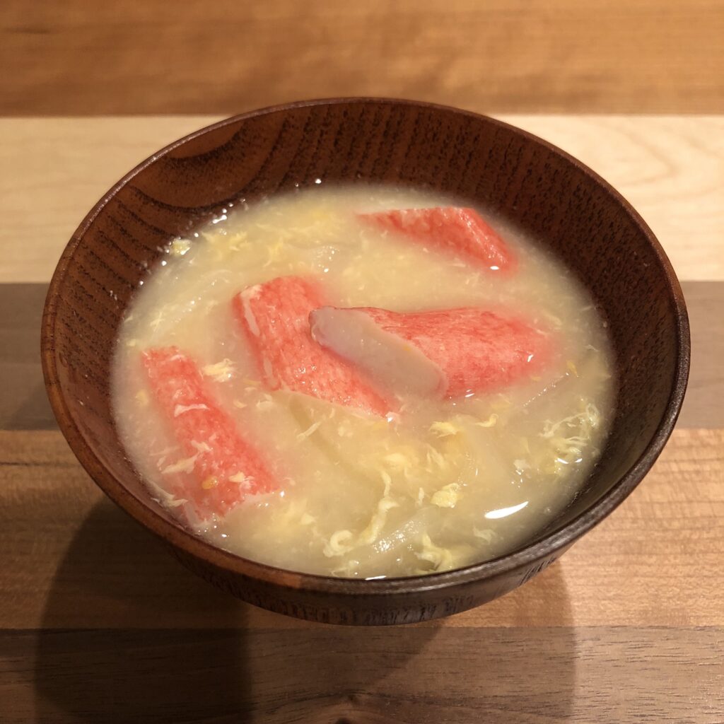 CRAB STICK miso soup