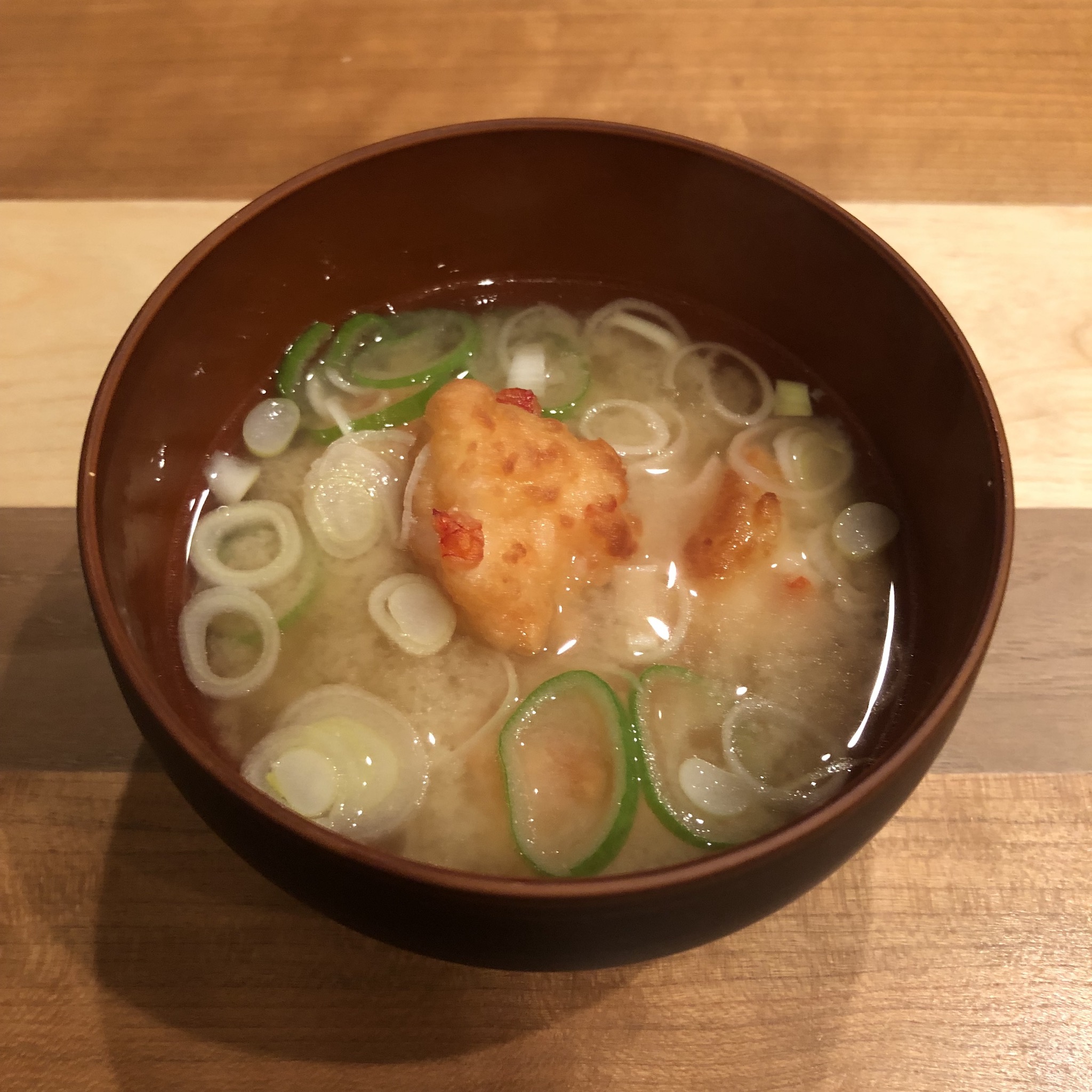 SHRIMP FRITTERS miso soup