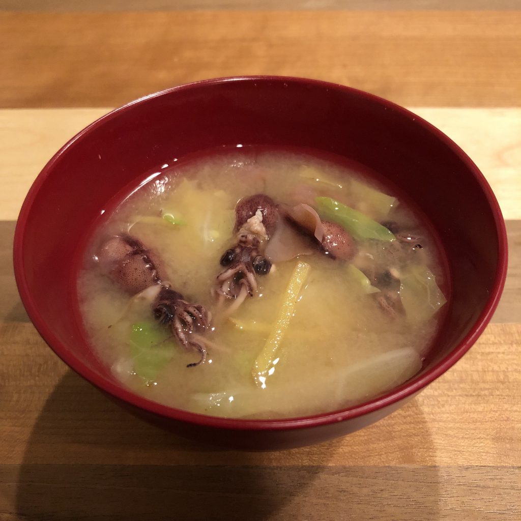 FIREFLY SQUID miso soup