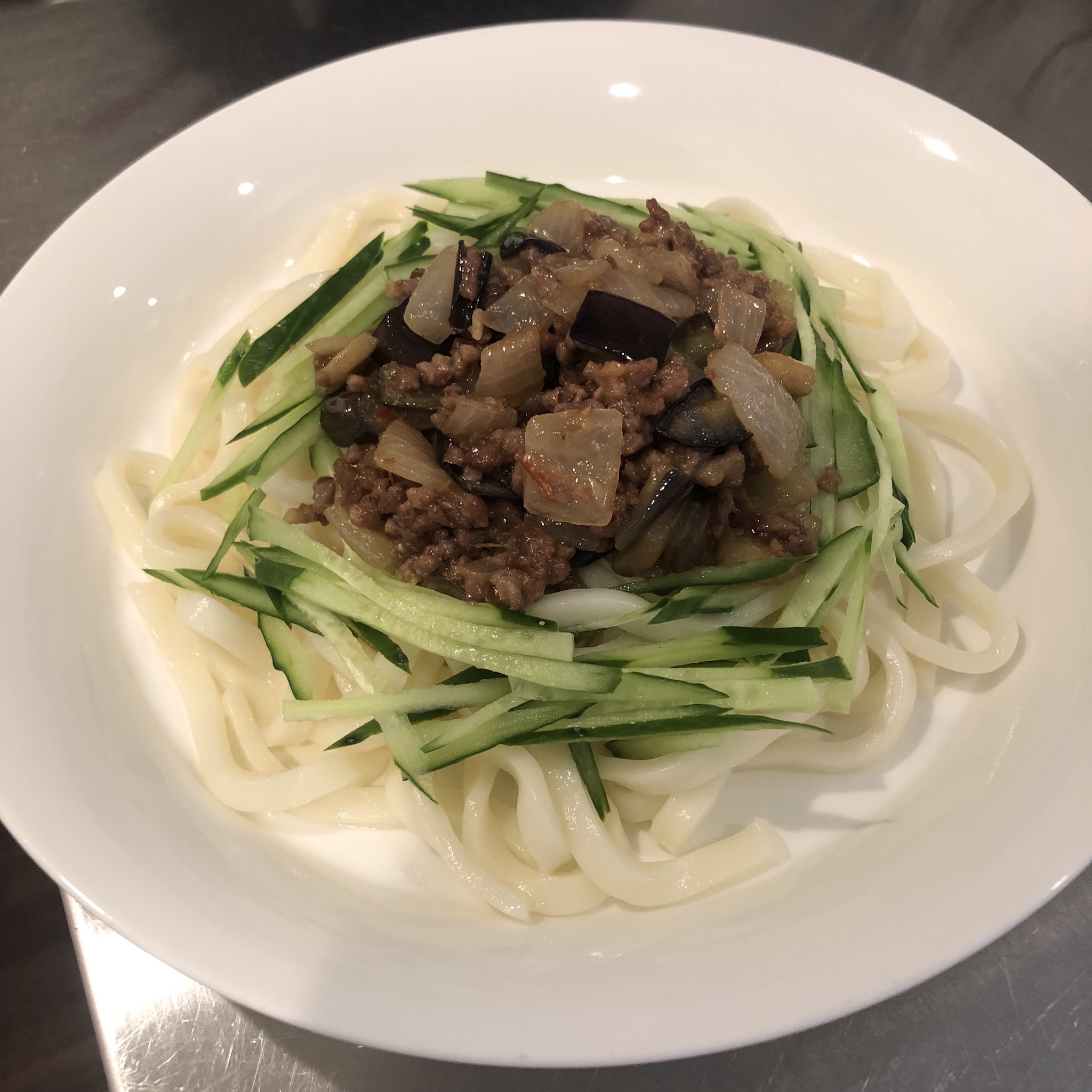GROUND MEAT UDON NOODLES WITH MISO