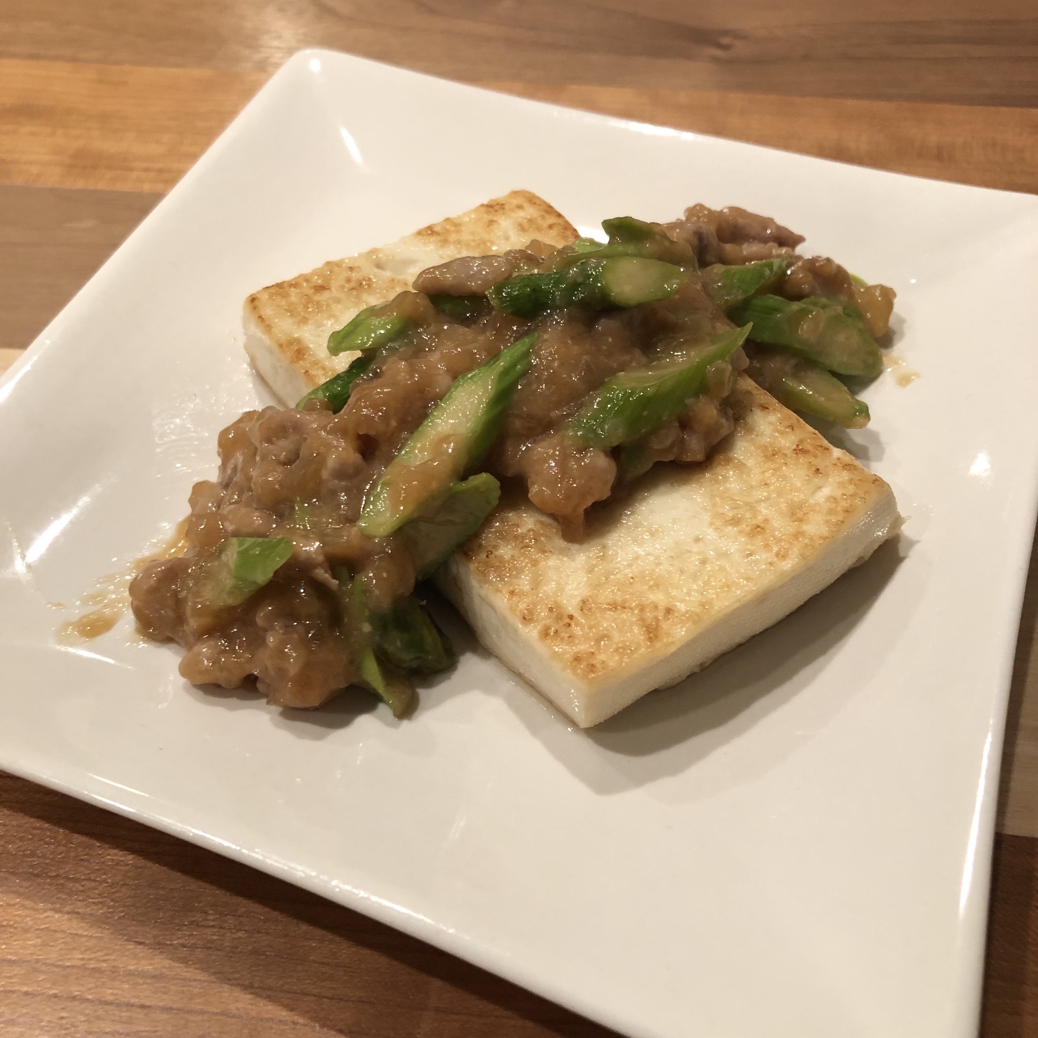 TOFU STEAK WITH MISO SAUCE