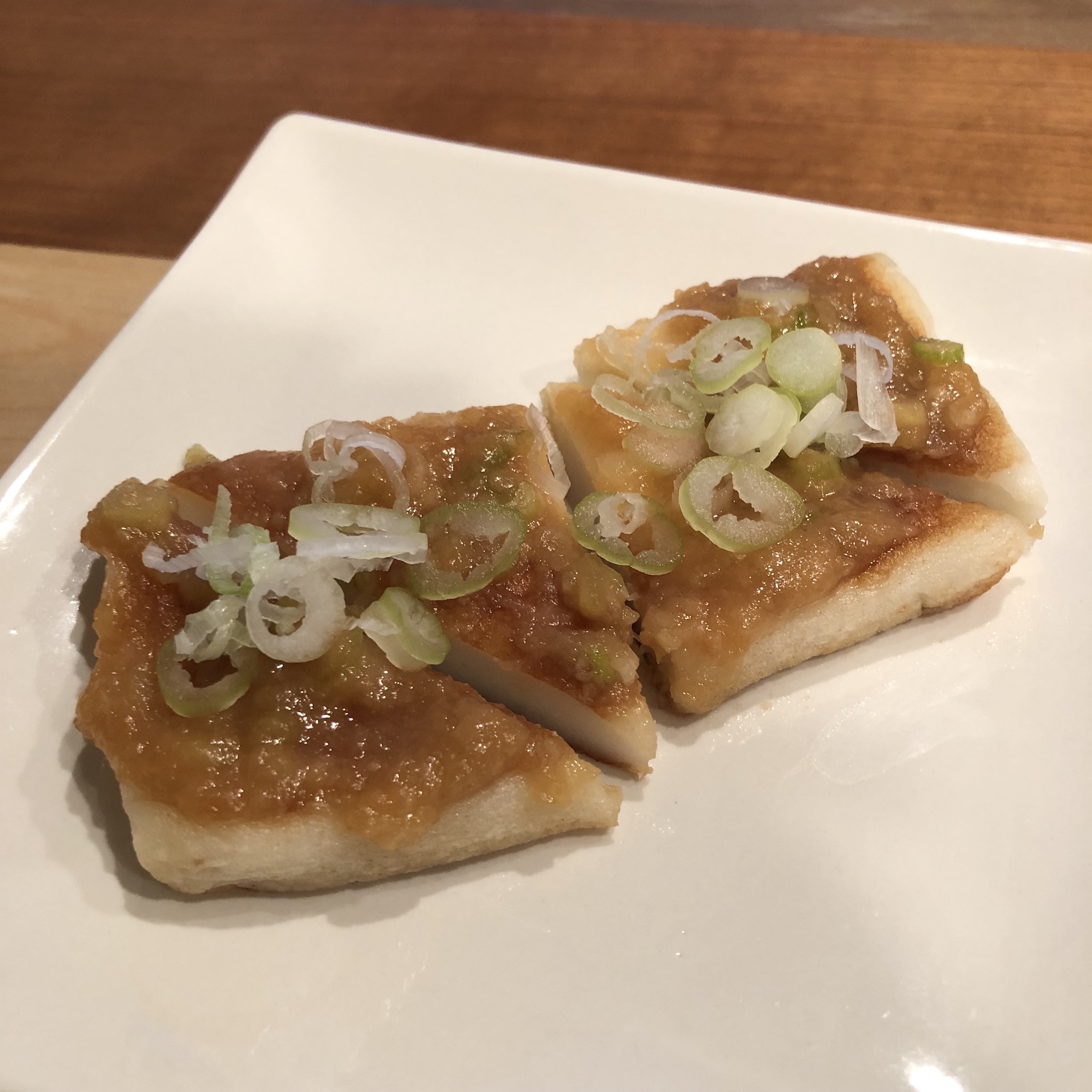 BAKED HANPEN WITH GREAT MISO SAUCE