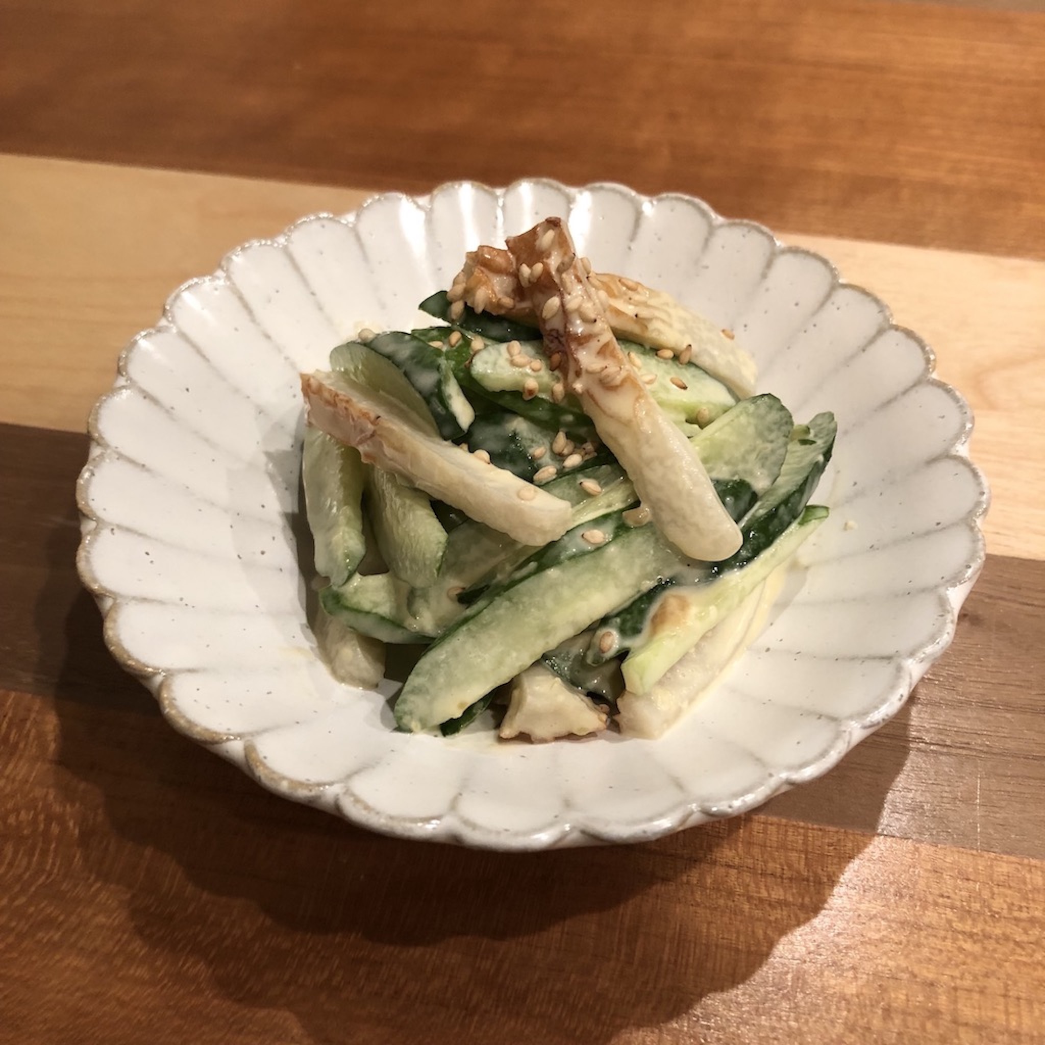 WASABI-MAYONNAISE SALAD WITH MISO