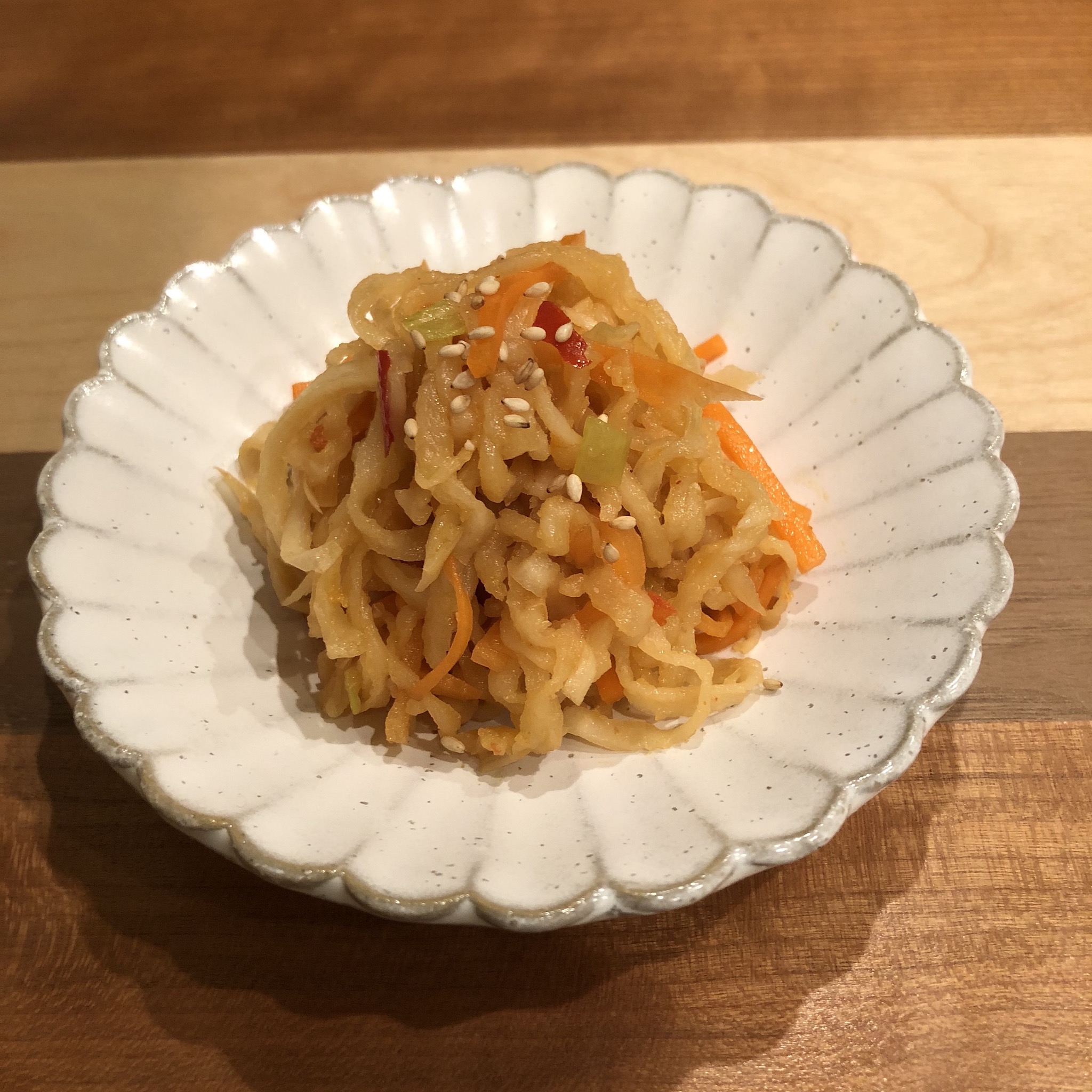 SPICY KIRIBOSHI DAIKON (DRIED DAIKON STRIPS) SALAD