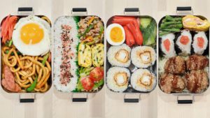 Super Easy & Delish LUNCH BOX #4 - Deep Fried Shrimp Sushi Roll, etc. Bento Box Ideas and Recipes