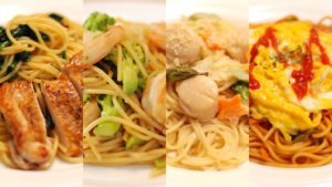 4 Easy 20 Min Japanese Style Spaghetti - Soy sauce base, Miso cream base etc.