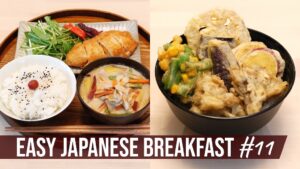 EASY JAPANESE BREAKFAST #11 And Satisfying Vegetable Tempura Bowl