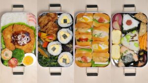 Colorful Healthy Onigiri Bento etc. - Japanese BENTO BOX Lunch Ideas #15