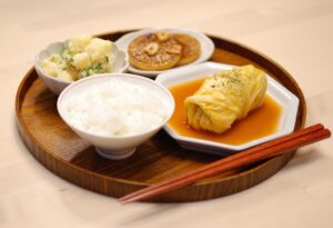 Japanese Style Cabbage Roll Set Meal - EASY JAPANESE BREAKFAST #27