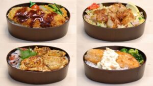 4 Easy 10 Min High Protein Bento Box Lunch Recipes - Japanese BENTO BOX Lunch Ideas #19